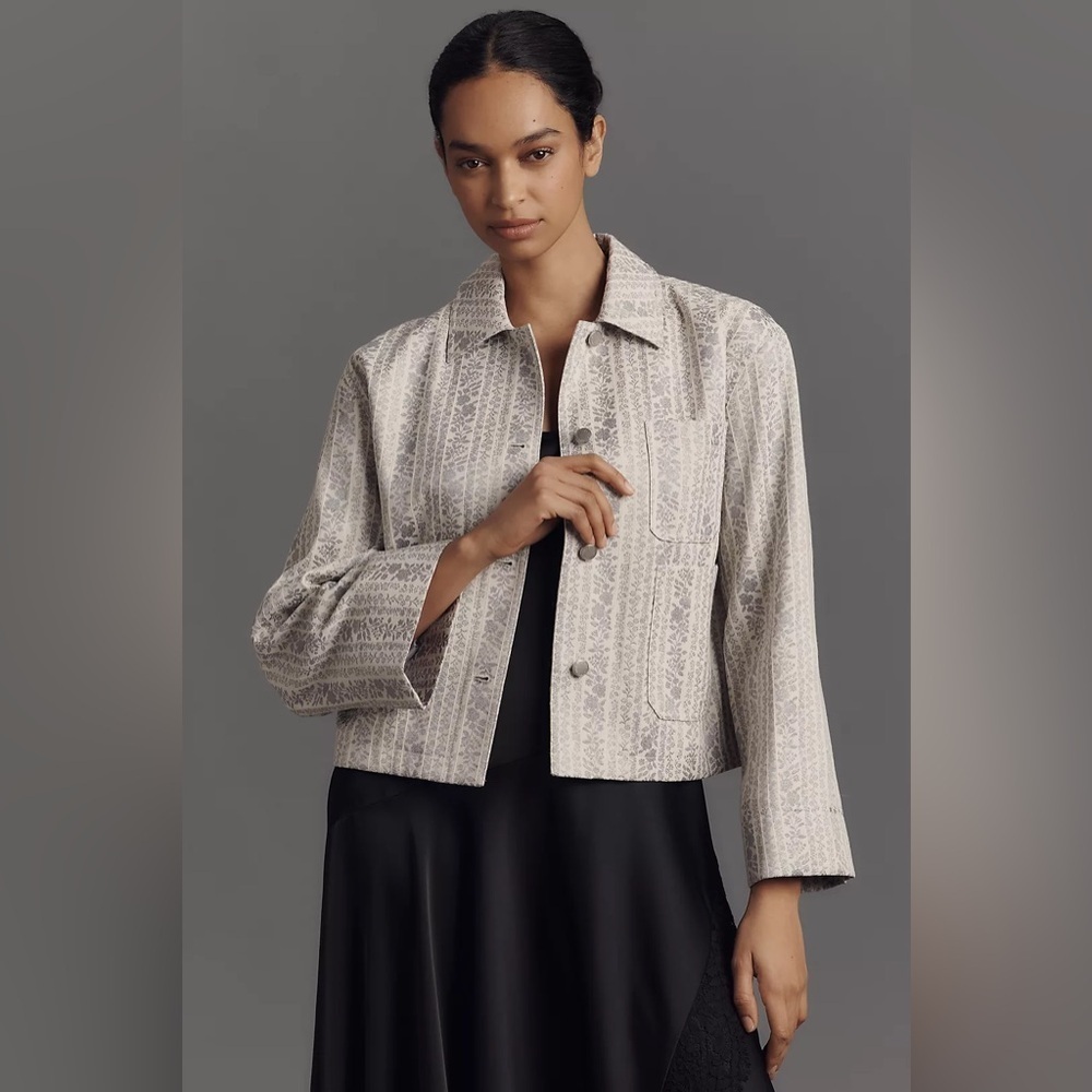 NWT! Anthropologie Avec Les Filles Jacquard Chore Jacket - Size Medium 🔆